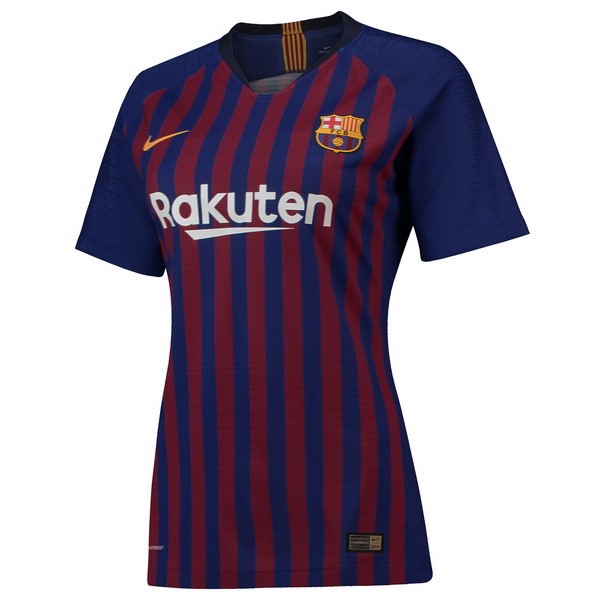 Camiseta Barcelona 1ª Mujer 2018-2019 Azul Rojo
